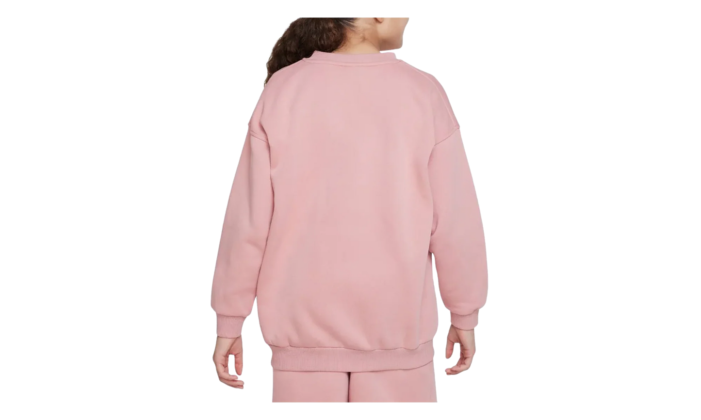 Sportswear Club Fleece Girls' Oversized Sweatshirt GS "Red Stardust" FD2923 618