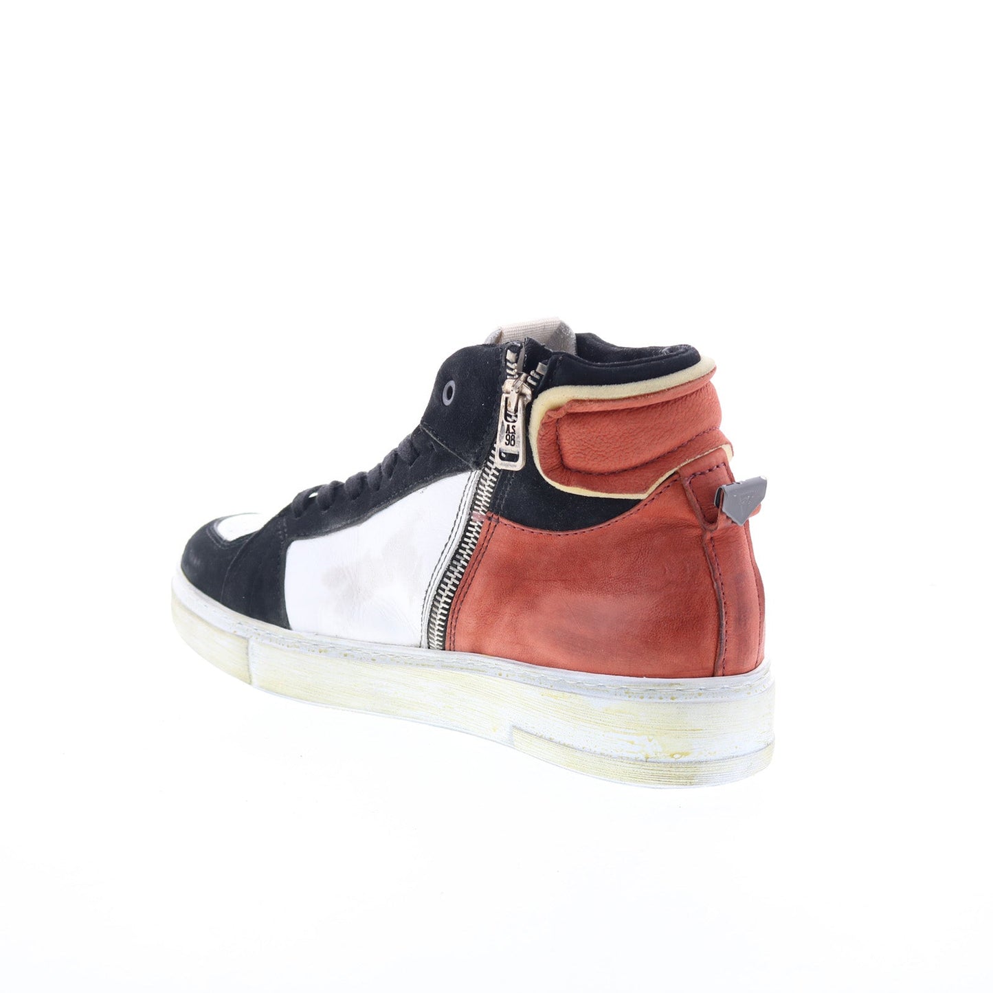 Folie Mens White Canvas Zipper Lifestyle Sneakers Shoes