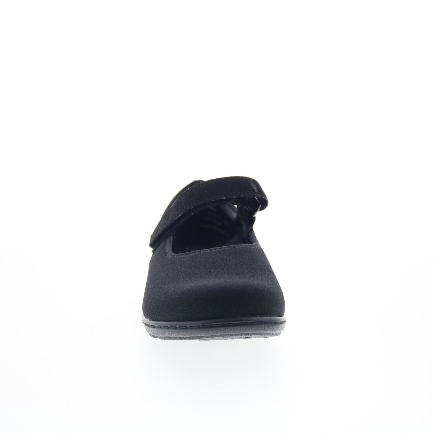 Aetrex Berries Helen Stretch MJ E390W Womens Black Wide Mary Jane Flats Shoes