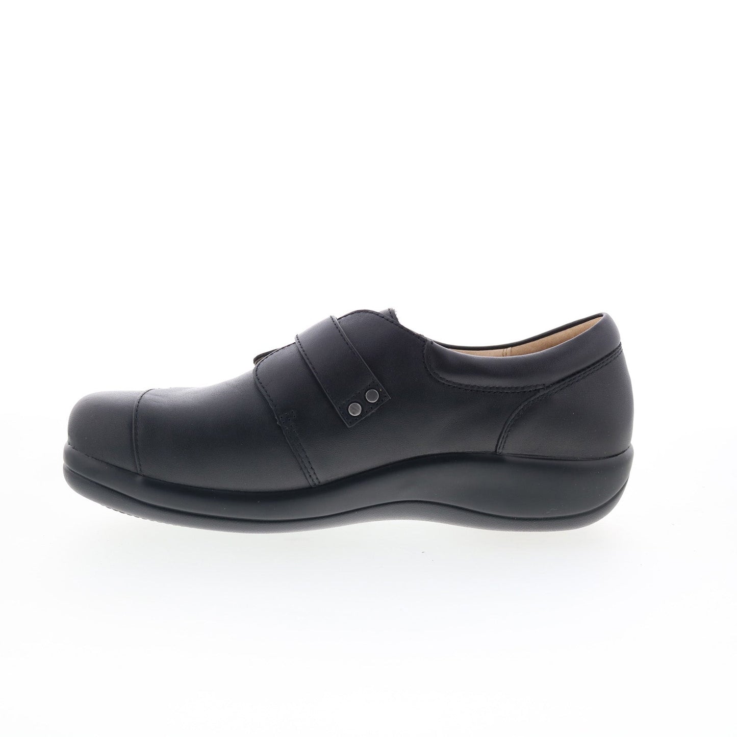 Alegria Khloe KHL-601 Womens Black Leather Loafer Flats Shoes