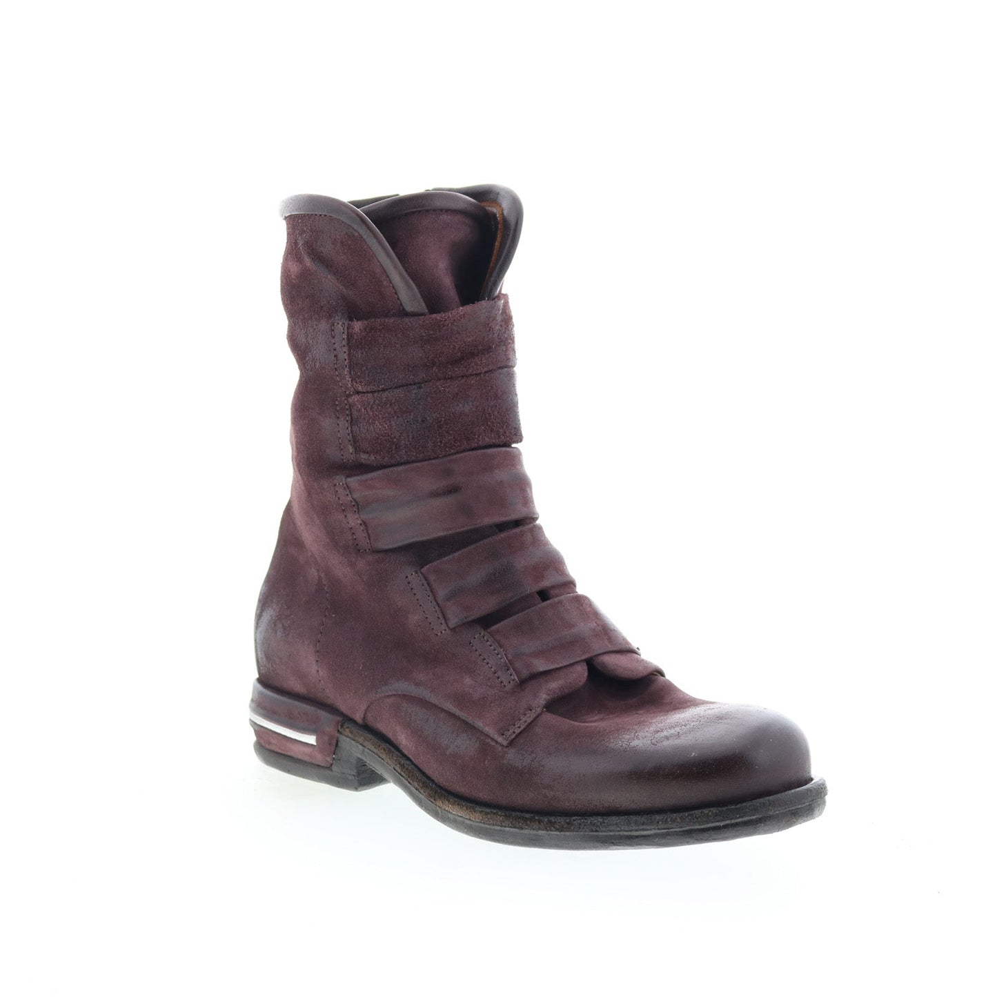 Traver Womens Burgundy Suede Zipper Casual Dress Boots
