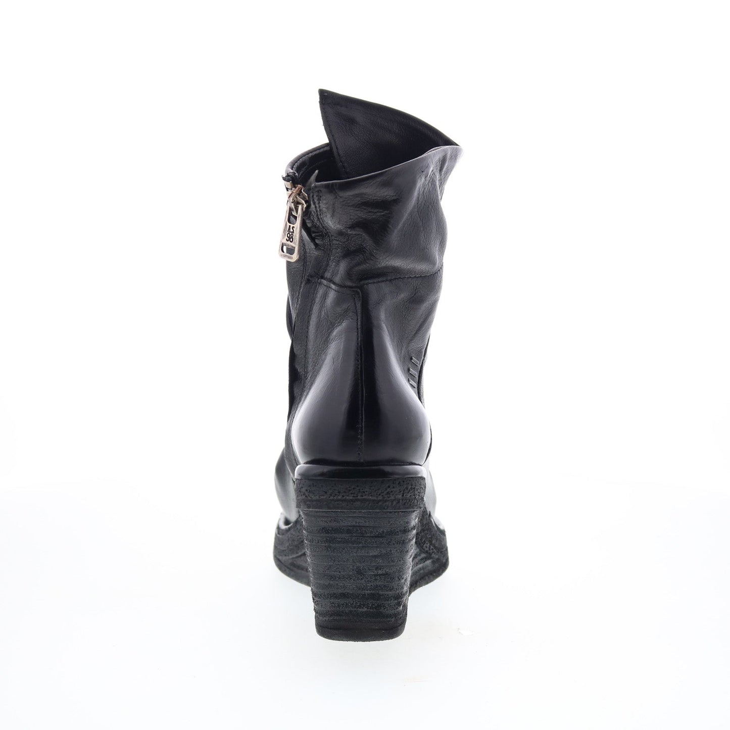 Tremont Womens Black Leather Zipper Casual Dress Boots