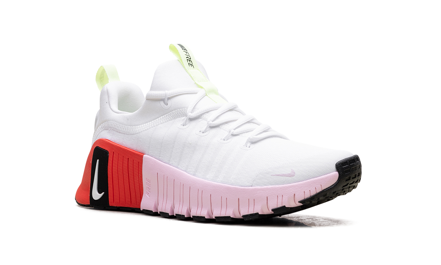 Free Metcon 6 WMNS"White Barely Volt Bright Crimson Pink Foam" IB4526 100