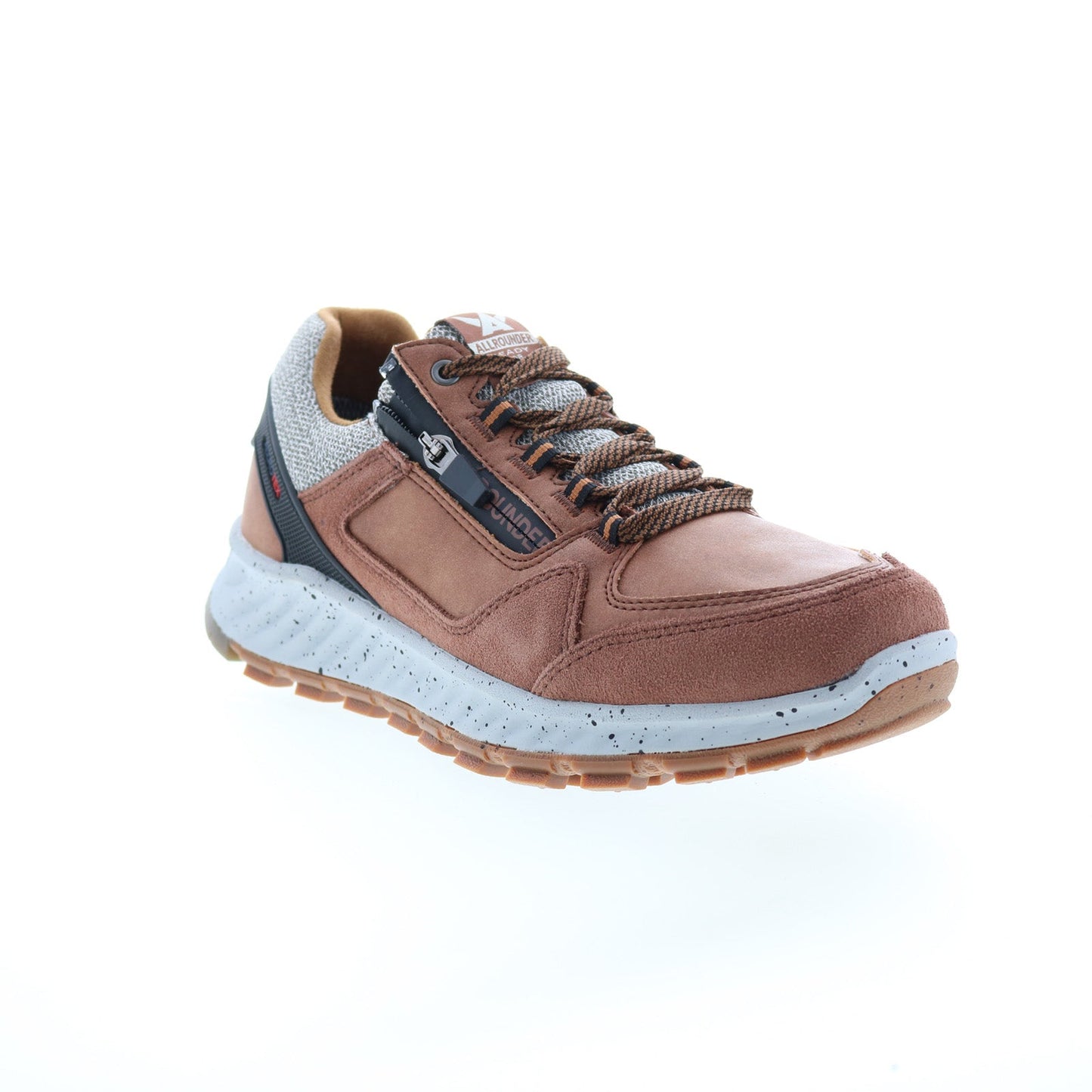 Allrounder by Mephisto Utano Tex Mens Brown Suede Lifestyle Sneakers Shoes