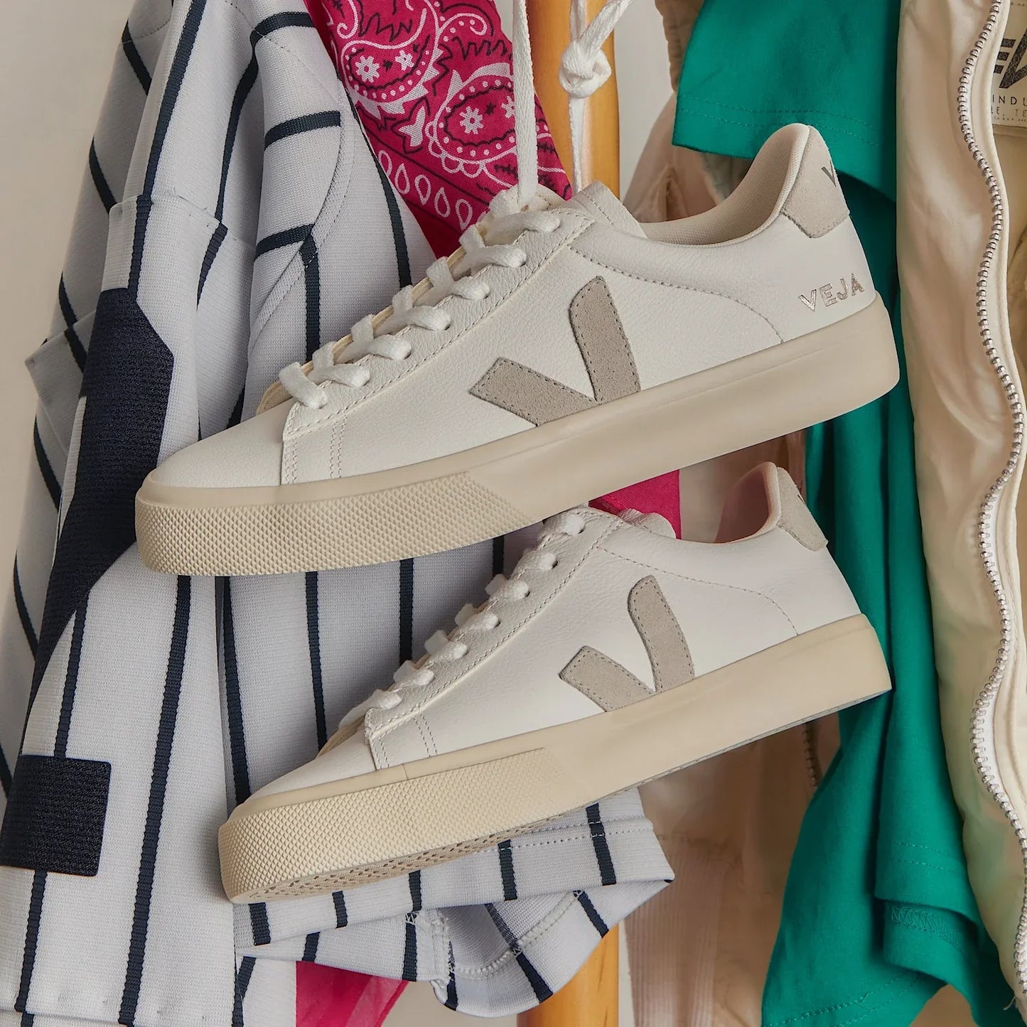 Women's Campo Leather in White Natural