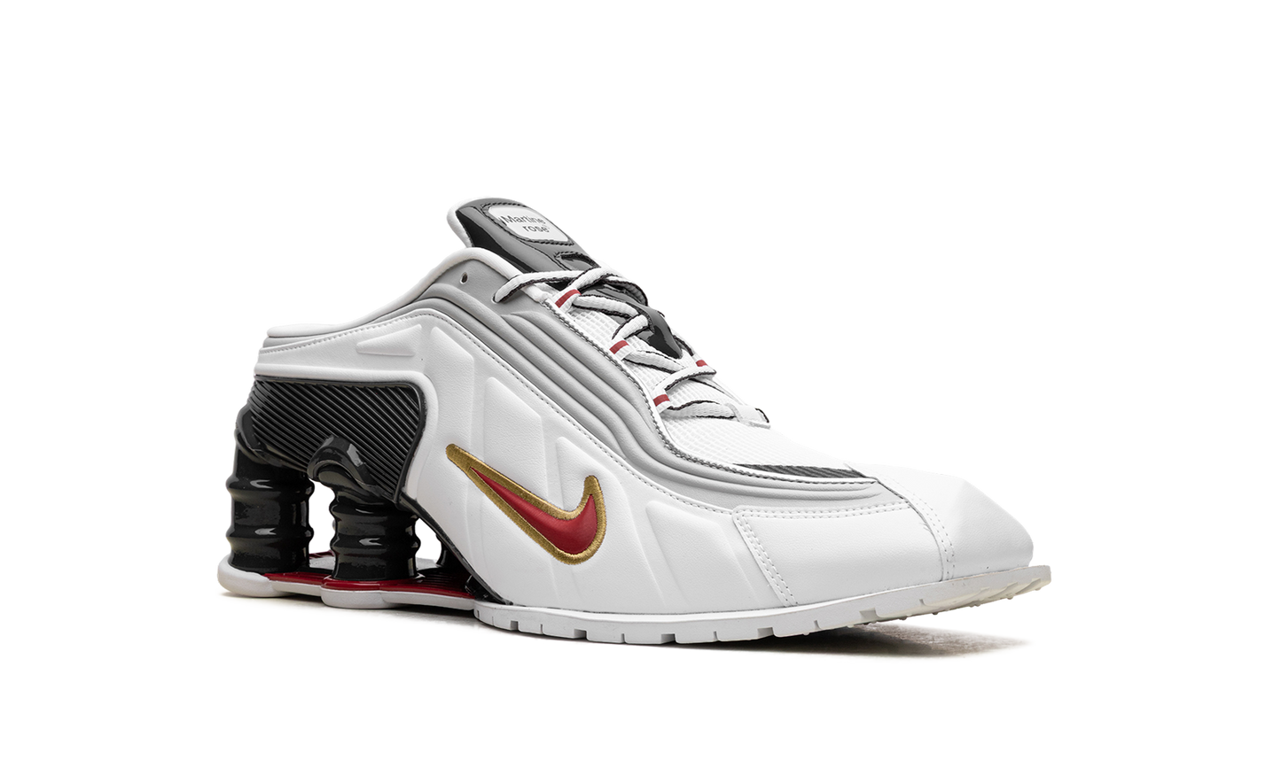 Shox MR4 Mule"Martine Rose Metallic Platinum Varsity Red" IM5420 100
