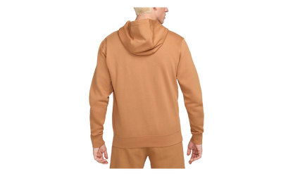 Sportswear Club Fleece Embroidered Hoodie "Flax / Flax / White" BV2654 224