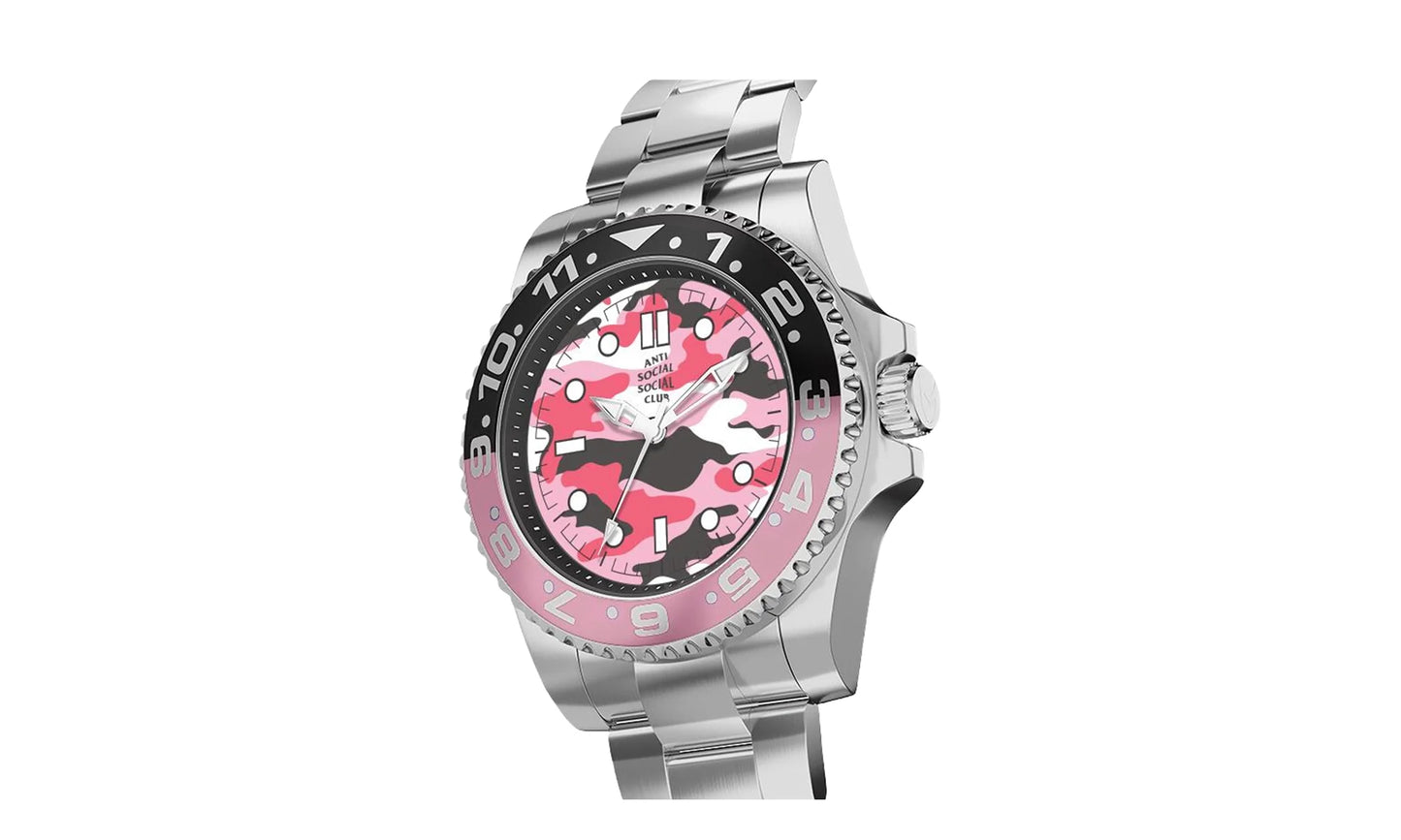 3 Face Watch "Silver/Pink Camo - FW21 Collection" ASSCFW21 093