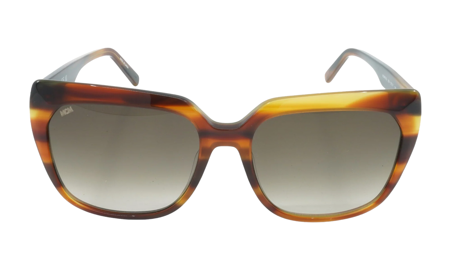 Square Sunglasses "STRIPED COGNAC" MCM701S-256