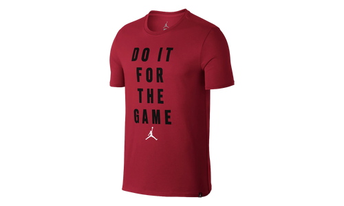 Jordan "Do It For The Game" Basketball T-Shirt "Red / Black" 878388 687