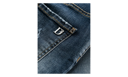 Dark Wash High Waist Cropped Twiggy Jeans WMNS "Denim" S75LB0746S30685470