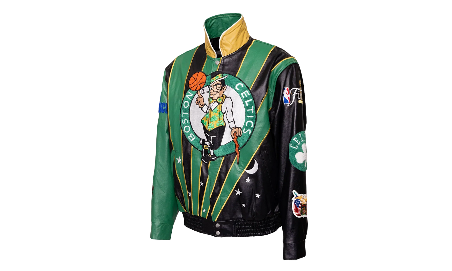 Skyline Full Leather Championship Jacket "2024 NBA Champion Boston Celtics" NBA 021 CEL