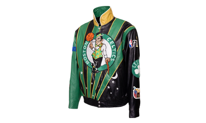 Skyline Full Leather Championship Jacket "2024 NBA Champion Boston Celtics" NBA 021 CEL