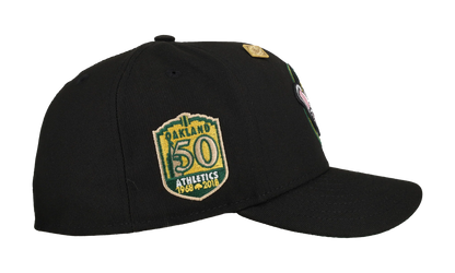 59FIFTY Oakland Athletics 50th Anniversary Fitted Hat ""Stompers" - Black" NE347