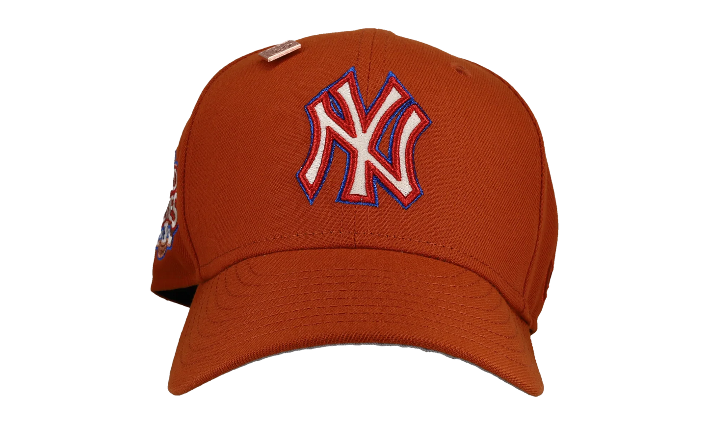 59FIFTY New York Yankees 2008 World Series Fitted Hat "Burnt Orange / Metallic" 123451299941