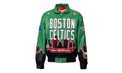 Skyline Vegan Leather Championship Jacket "2024 NBA Champion Boston Celtics" NBA 021B CEL