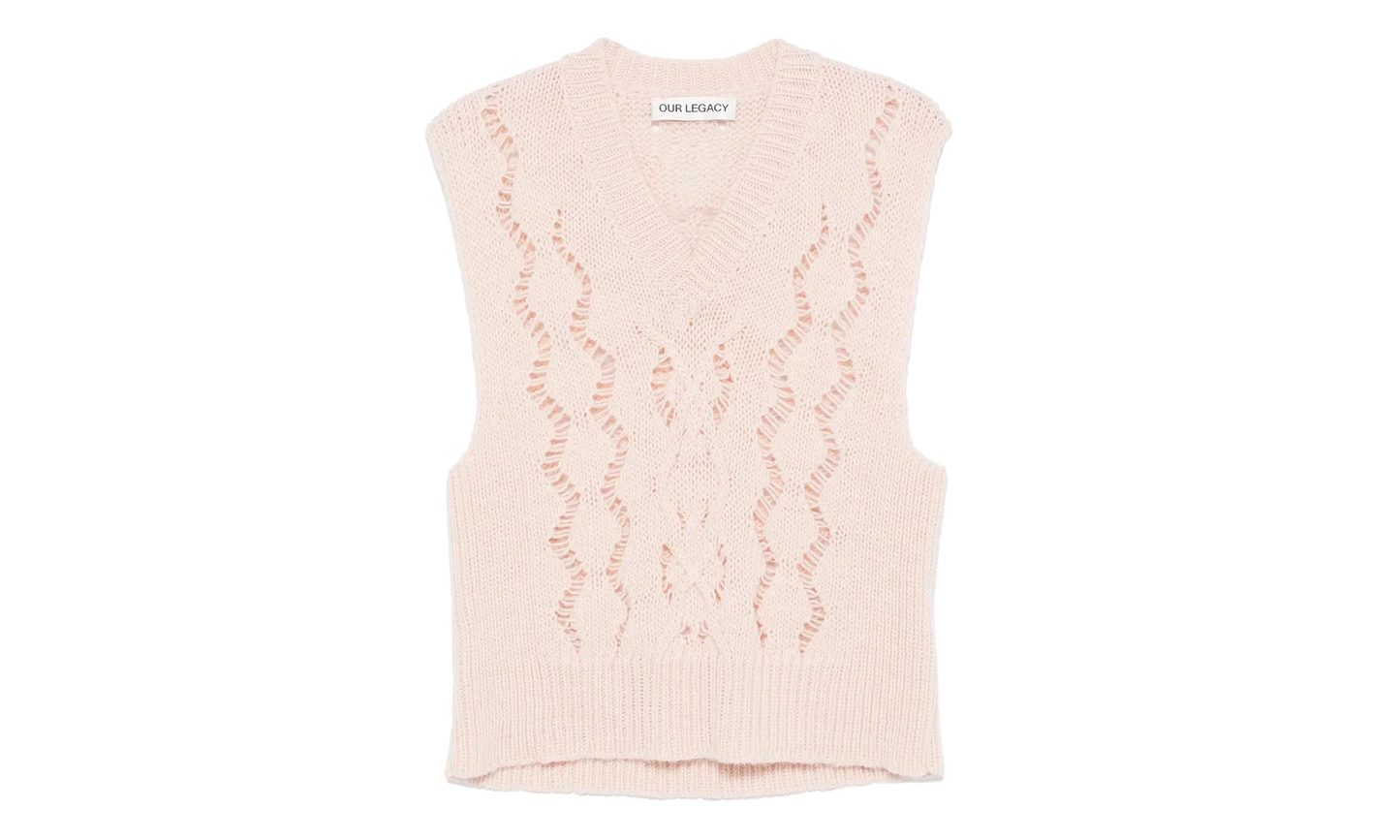 Our Legacy Cable Michigan Tank Vest Pink "Pink" M4243CD