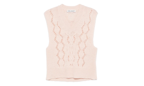 Our Legacy Cable Michigan Tank Vest Pink "Pink" M4243CD