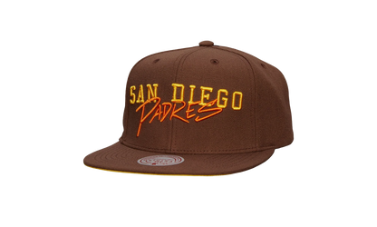 MLB Cooperstown Team Tagged Snapback Cap "San Diego Padres - Brown" HHSS7504 SDPYYPPPBROW