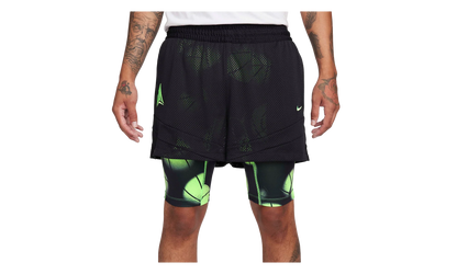 Signature Ja Morant Dri-Fit 2-In-1 4" Basketball Shorts "Black / Lime Blast" FQ1022 010