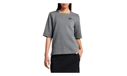 Sportswear Tech Fleece Top WMNS "Carbon Heather / Black" 833450 091