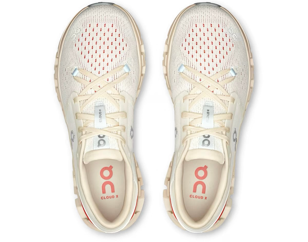 On Running Cloud X 4 Ivory Salmon (Women's)