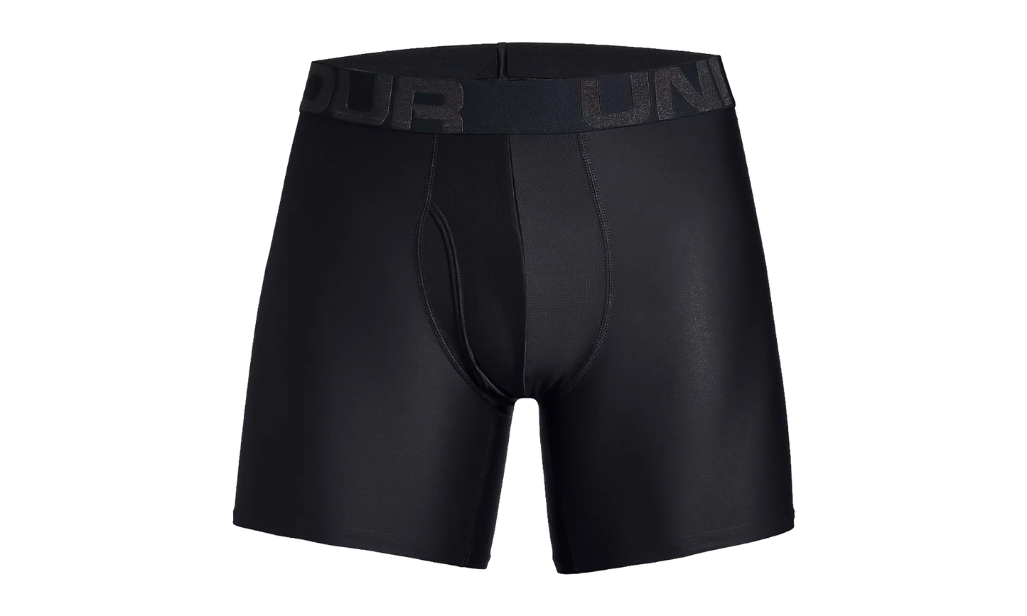 Tech 6" 2-Pack Boxerjock "Black / Black" 1327415 001