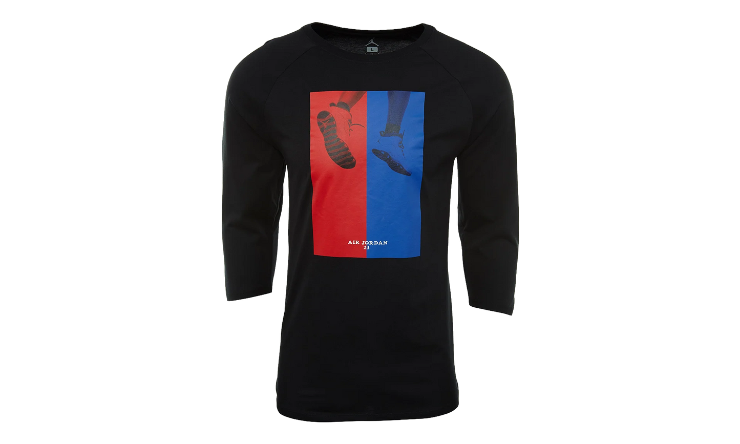 Jordan Retro 10 3/4 Raglan Shirt "Black" AA1879 010