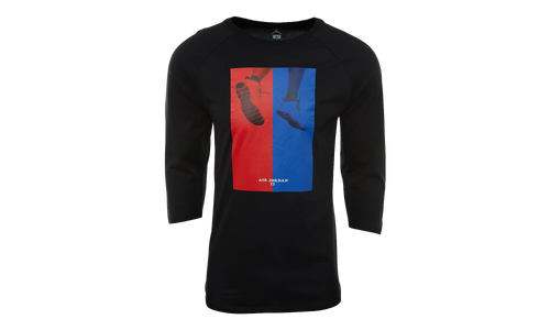 Jordan Retro 10 3/4 Raglan Shirt "Black" AA1879 010