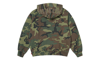 Overdyed Studded Hooded Sweatshirt "SS26 - Camo" SU27376