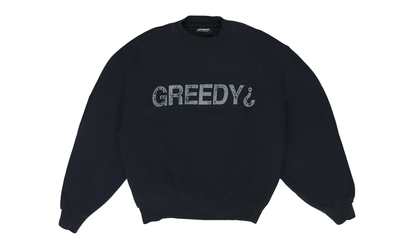 'Greedy ?' Crewneck "Black" GUT MHDS 0002