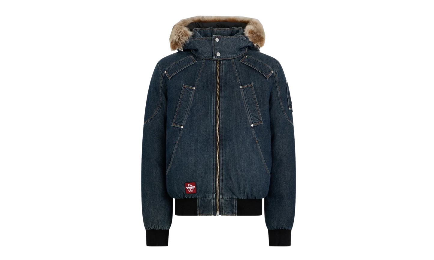 Denim Down Bomber Jacket "Evisu - Denim" M35MB000EV 1843