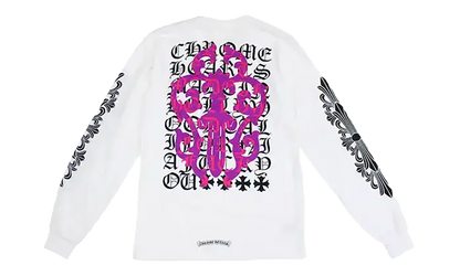 Eye Chart Dagger Longsleeve T-shirt "White" CHRM0855