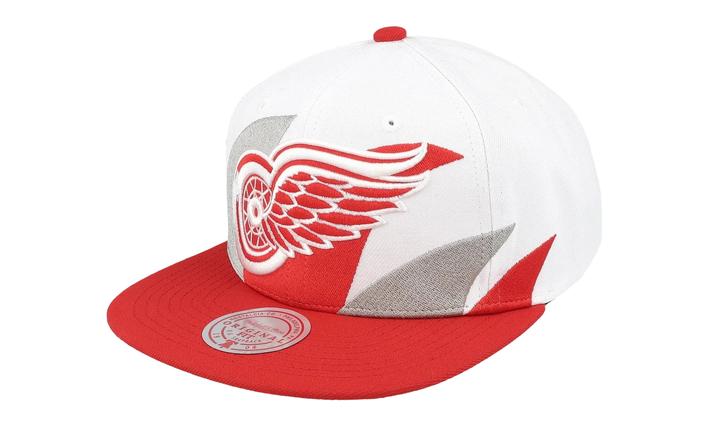 NHL Vintage Sharktooth Snapback Cap "Detroit Red Wings - White" 6HSSSH22088 DRWWHIT