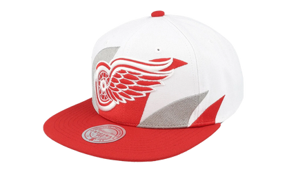 NHL Vintage Sharktooth Snapback Cap "Detroit Red Wings - White" 6HSSSH22088 DRWWHIT