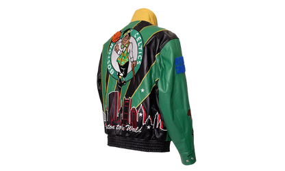 Skyline Full Leather Championship Jacket "2024 NBA Champion Boston Celtics" NBA 021 CEL