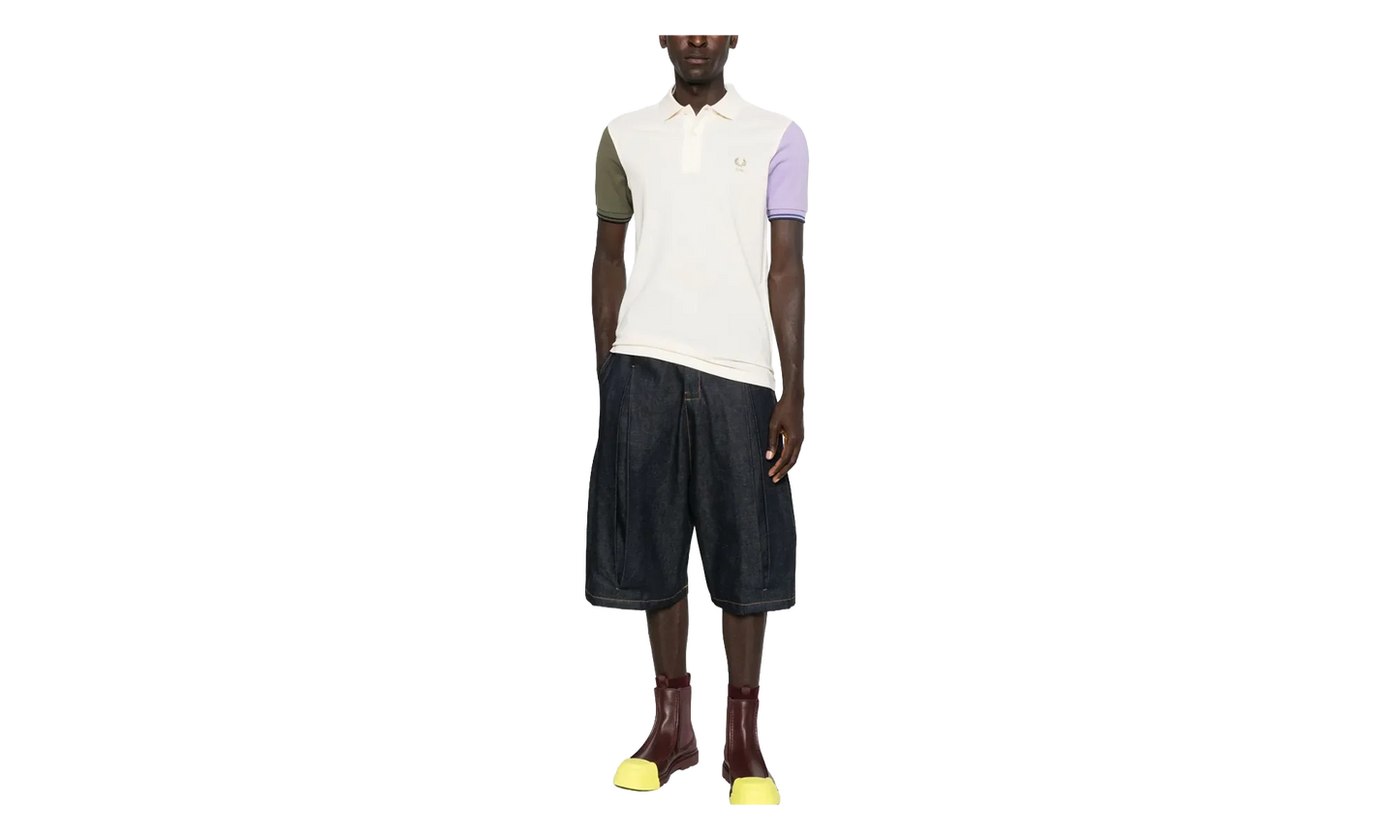Color Blocked Polo "White" FP T504 051