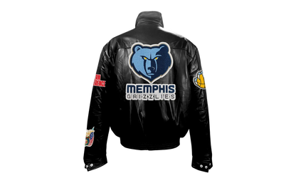 Full Leather Puffer Jacket "Memphis Grizzlies" NBA 104P GRI