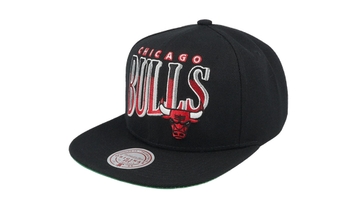 NBA Line Work Snapback Cap "Chicago Bulls - Black" HS8533 CBUBLCK