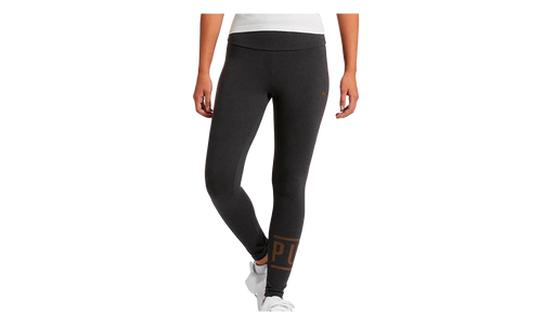 Athletic Logo Leggings WMNS "Dark Grey Heather / Bronze Metal" 854820 09