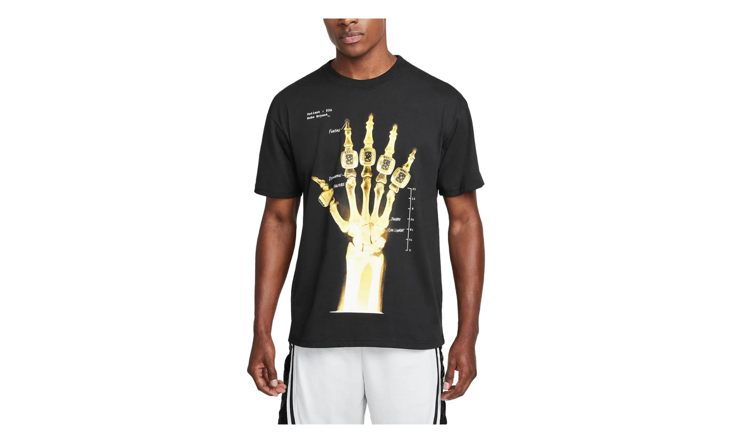 Kobe Bryant Broken Not Beaten T-Shirt "X-Ray Black" HV6694 010