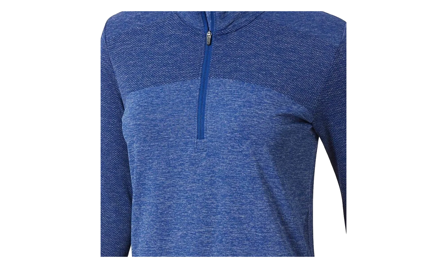 Evoknit Seamless 1/4 Zip Sweater WMNS "Peacoat Heather" 574645 06