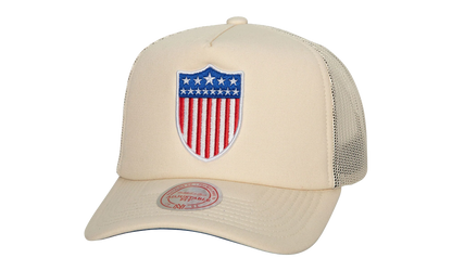 MLB Cooperstown Evergreen Trucker Snapback Cap "Brooklyn Dodgers - Off White" HHSS6490 BDOYYPPPOFWH
