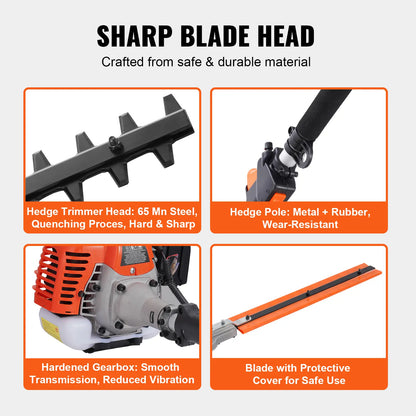 52CC 6-in-1 Gas Powered Yard Tool Set