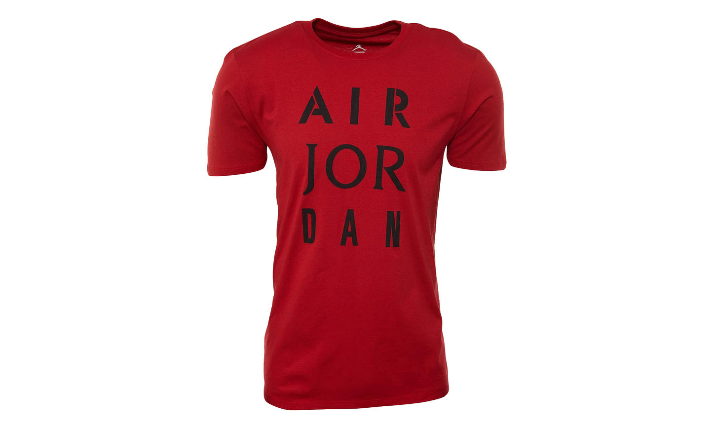 Jordan Stencil T-shirt "Red" AJ1387 687