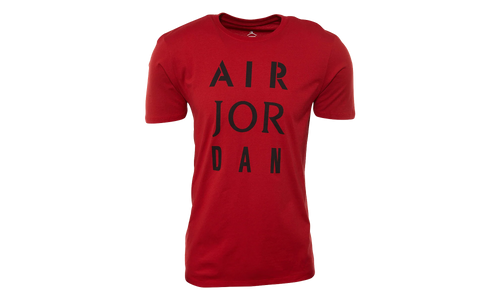 Jordan Stencil T-shirt "Red" AJ1387 687