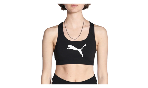 Training PwrShape Forever Logo Bra Top WMNS "Black/White" 515991 10