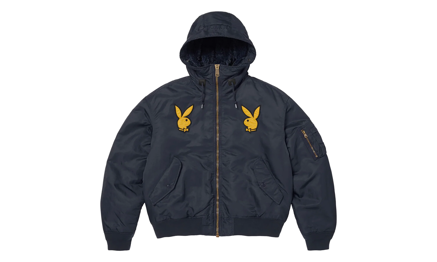Playboy® Hooded MA-1 "SS26 - Navy" SU27111