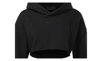 Cardi B Crop Hoodie WMNS "Black" H48407