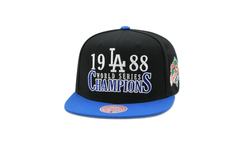 MLB Cooperstown World Series Champions Snapback Cap "Los Angeles Dodgers - Black" HHSS6809 LADYYPPPBLCK